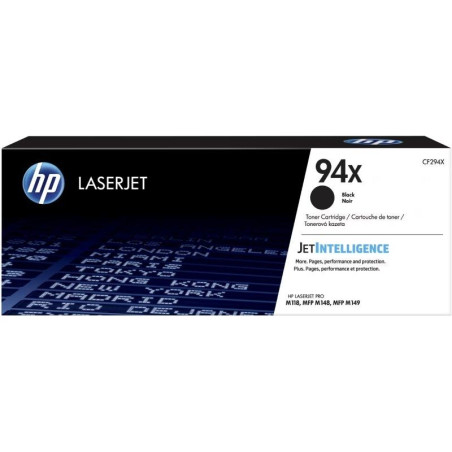 Tóner original hp nº94x xl alta capacidad/ negro